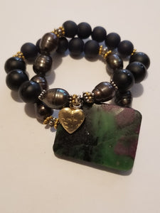 SEMI PRECIOUS WRAP BRACELET