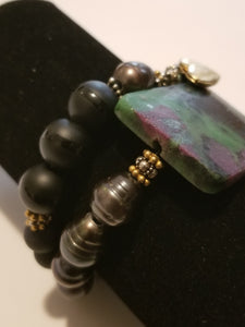 SEMI PRECIOUS WRAP BRACELET